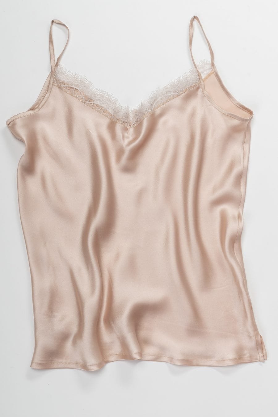 Natural silk set (blouse, shorts, eye mask) - Image 4