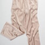 Natural silk nude color pajamas (blouse and long trousers) - Image 5