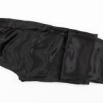 Black silk set (blouse, long trousers, eye mask) - Image 3