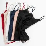 Black natural silk pyjamas (blouse and shorts) - Image 3