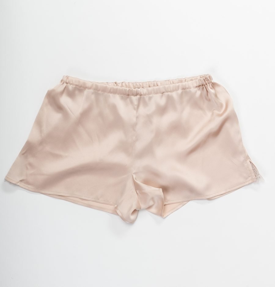 Natural silk set (blouse, shorts, eye mask) - Image 6