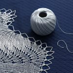 Handmade knitted round napkin - Image 6