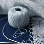 Handmade knitted round napkin - Image 5
