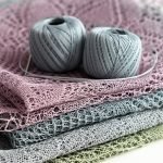 Handmade knitted round napkin - Image 8
