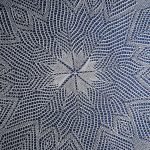 Handmade knitted round napkin - Image 2