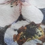 White dress in natural linen "Buds" - Image 8