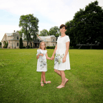 White dress in natural linen "Buds" - Image 2