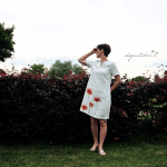 Dress in natural linen "Poppy" - Image 2