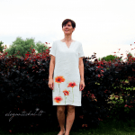 Dress in natural linen "Poppy"
