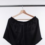 Men's natural silk shorts (black) - Image 2