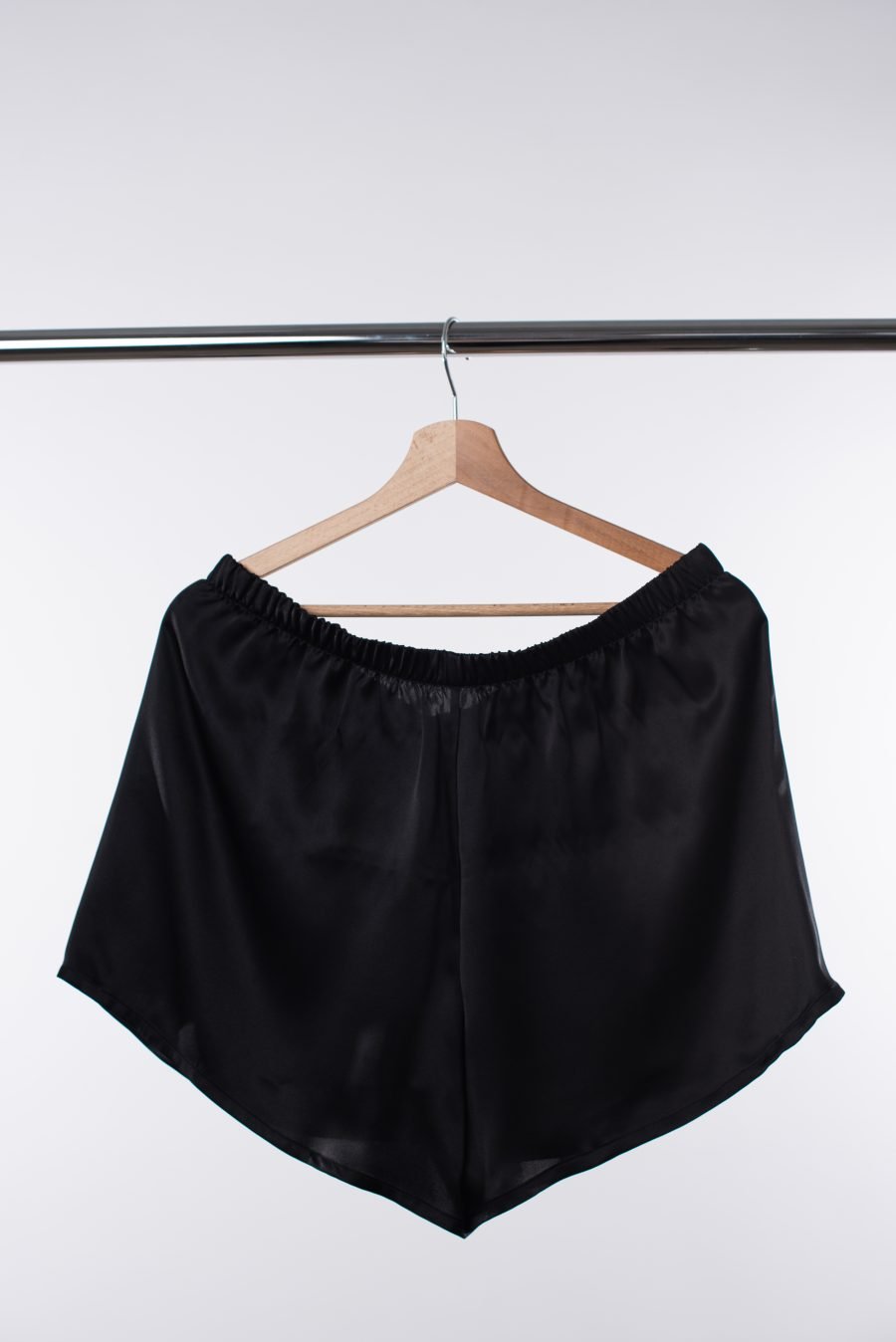 Men's natural silk shorts (black) - Image 2