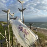 Long white dress in natural linen "Iris" - Image 3