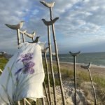 Long white dress in natural linen "Iris" - Image 2