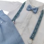Natural linen suit with waistcoat for boy - Image 4