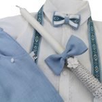 Natural linen suit with waistcoat for boy - Image 6