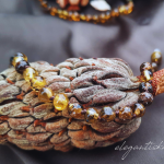 Children's necklace in green amber (various lengths)