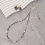 Hand mane jewelry set with dalmatian jasper - Image 2