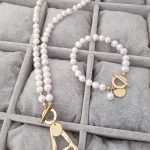 Bracelet and necklace with pendant - optional letter - Image 2