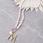 Handmade pearl necklace with three interchangeable pendants - Image 5