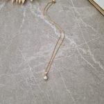 Necklace and earrings set with Swarovski pearls - Image 2