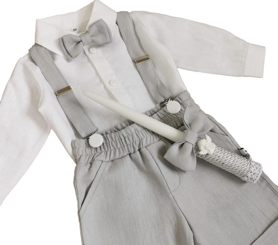 Boy's costume with light linen trousers - Image 6