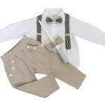 Beige linen suit with trousers - Image 7