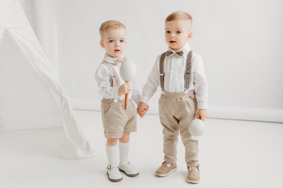 Beige linen suit with trousers - Image 6