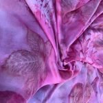 Handmade scarf made of silk "Sea of roses" - Image 5