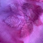 Handmade scarf made of silk "Sea of roses" - Image 4