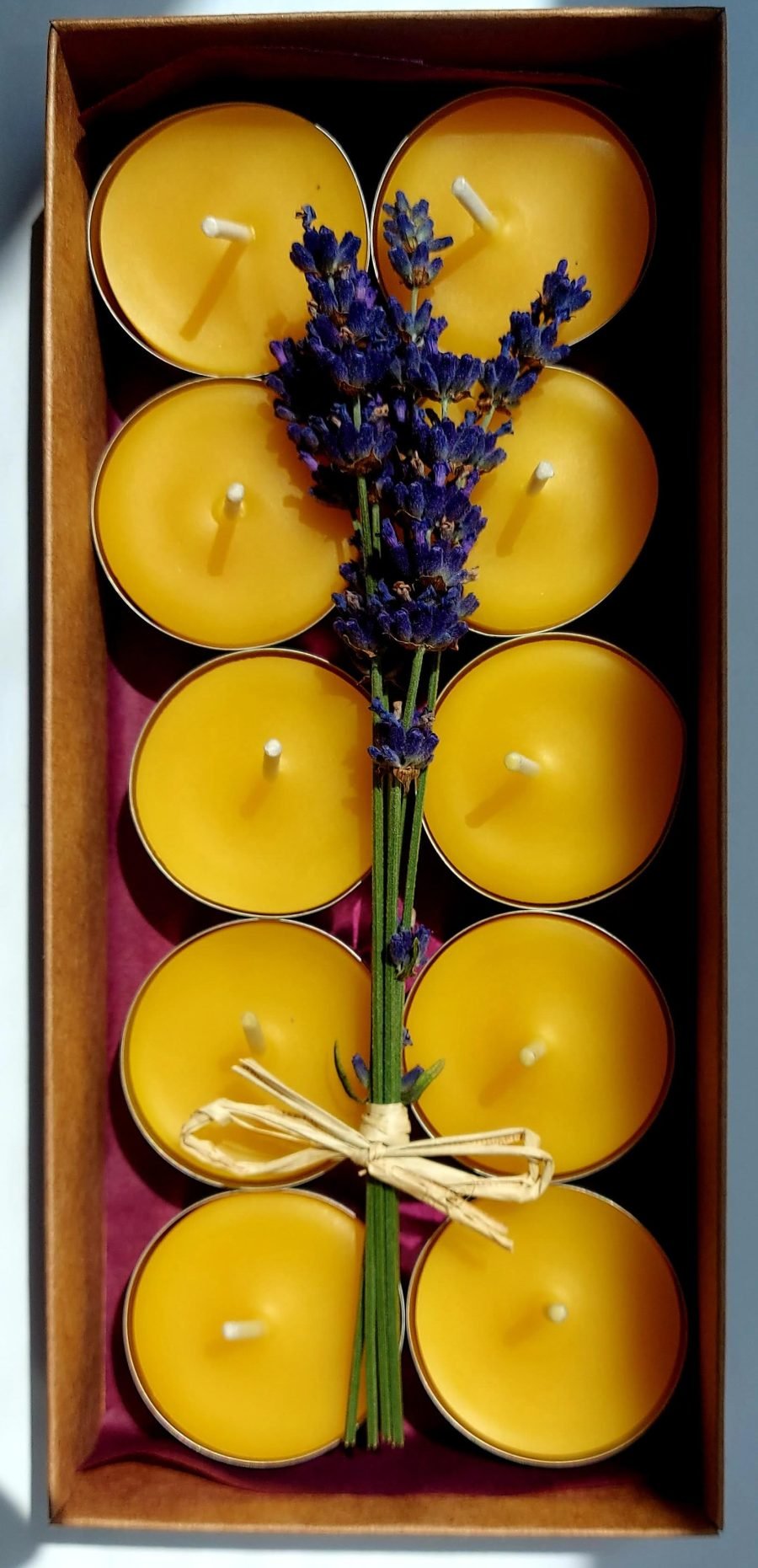 Handmade tea candles with beeswax (10 pcs.) - Image 4