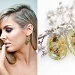 Original handmade earrings with field plants - Image 4