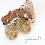 Original handmade earrings with field plants - Image 3