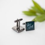 Men's shirt cufflinks with initials - Image 2
