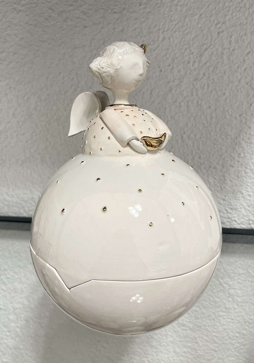 Handmade jar "Girl with golden bird" - Image 3