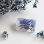 Handmade brooch with cornflowers - Image 2