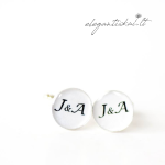 Men's shirt cufflinks with initials - Image 6