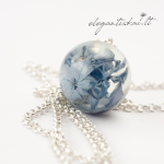 Handmade necklace with hydrangea - Image 2