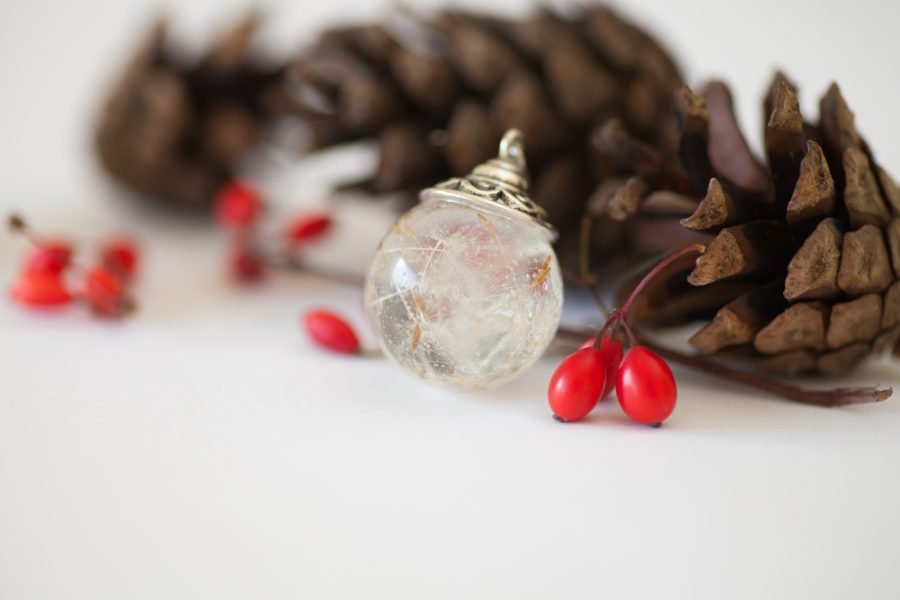 Artistic necklace with dandelion - Image 4