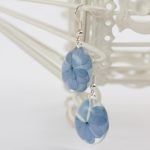 Handmade earrings and necklace with hydrangea - Image 7