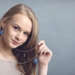 Handmade earrings and necklace with hydrangea - Image 2