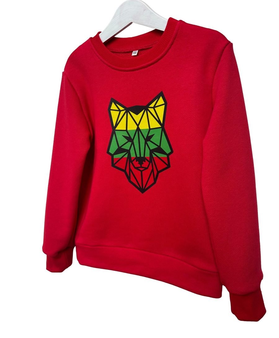 Red children's jumper "Wolf LT" - Image 2