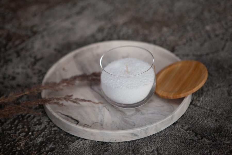 Handmade tray and bowl with loose wax - Image 3