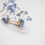 Hair clips with real forget-me-nots - Image 2