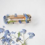 Hair clips with real forget-me-nots - Image 3