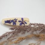 Unique hair clips with blue flowers