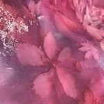 Bright raspberry-coloured scarf in pure silk - Image 2