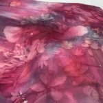 Bright raspberry-coloured scarf in pure silk