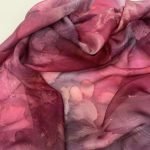 Bright raspberry-coloured scarf in pure silk - Image 8