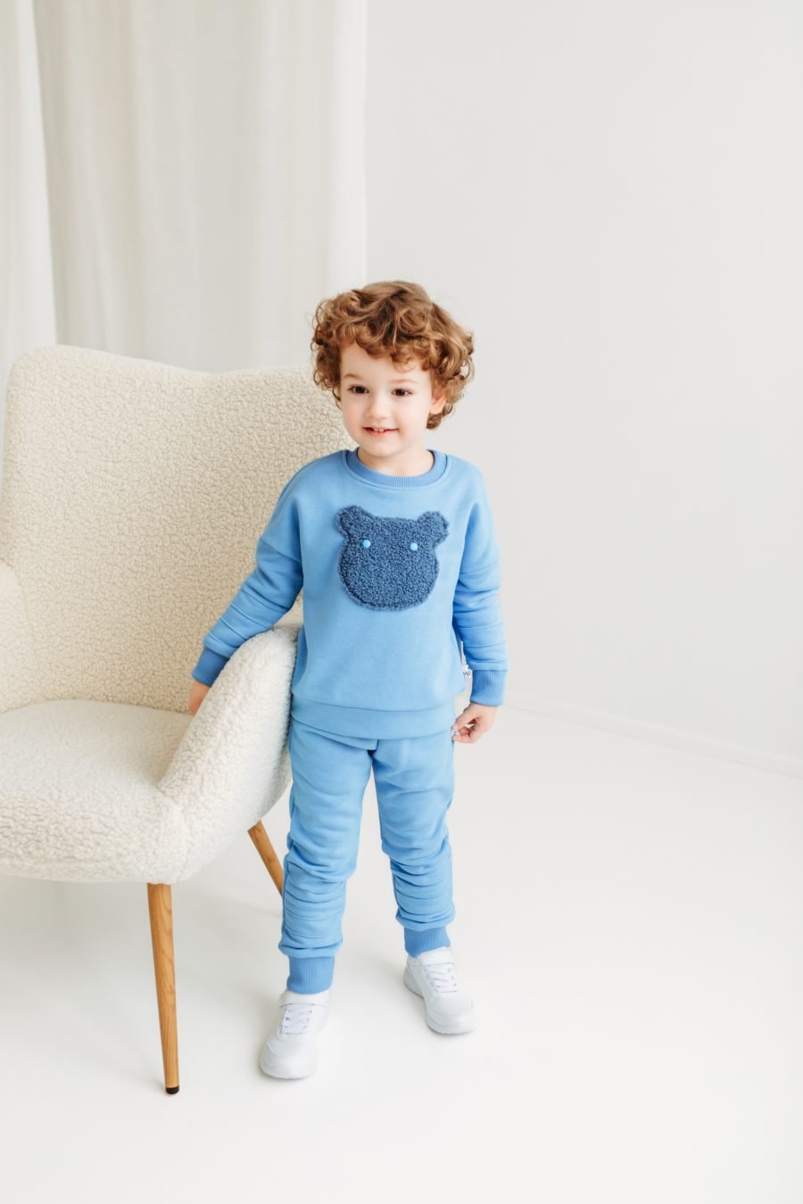 Trousers and jumper set with teddy