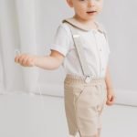 Summer suit with shorts and braces - Image 2